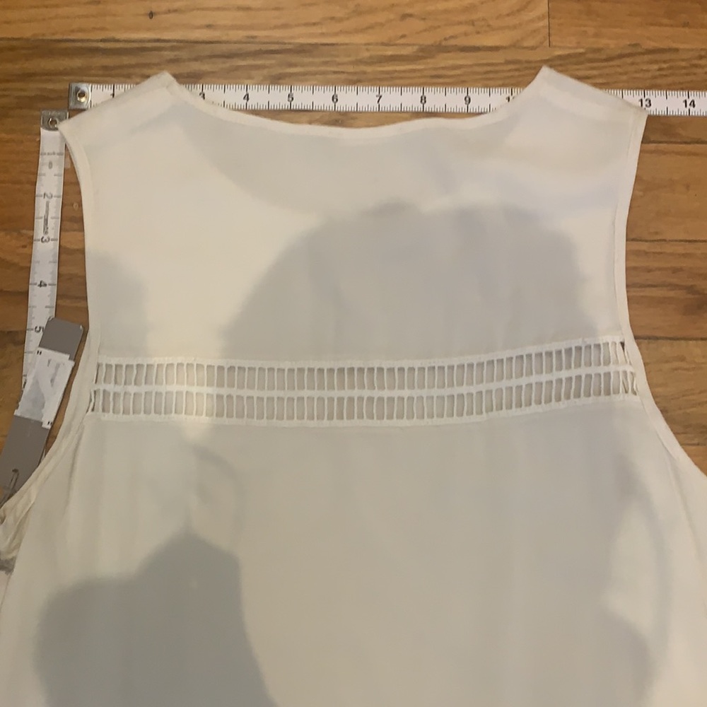 Cream, shift dress with lattice cut out details - Picture 6 of 9